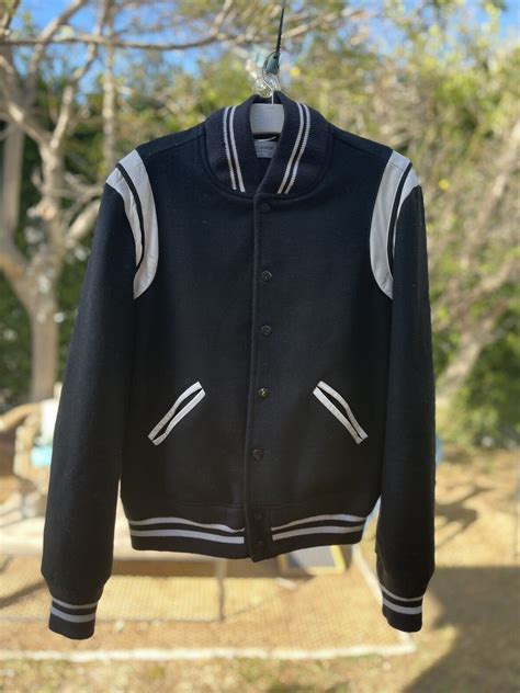 teddy jacket ysl amazon|YSL varsity jacket.